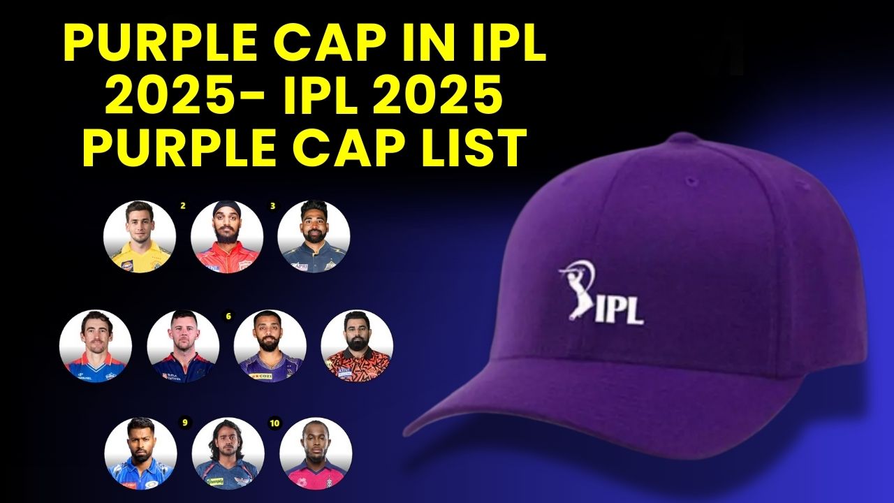 Purple Cap in IPL 2025- IPL 2025 Purple Cap List