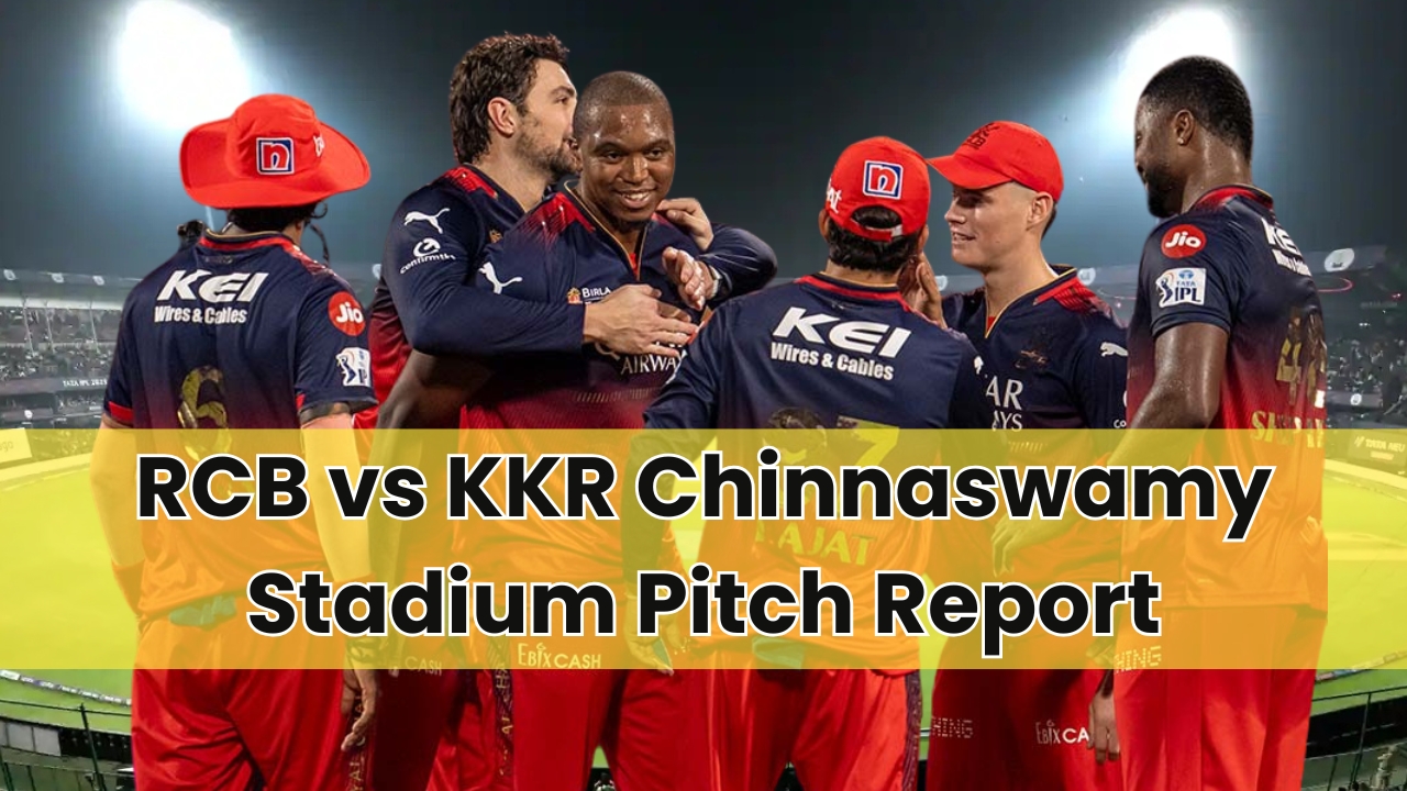 RCB vs KKR Chinnaswamy Stadium Pitch Report